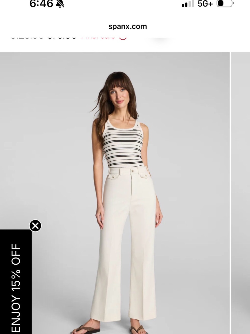 SPANXsupersmooth® Stretch Twill
Cropped Easy Flare Pant SPetite